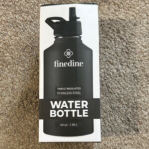 Black Triple Insulated Water Bottle